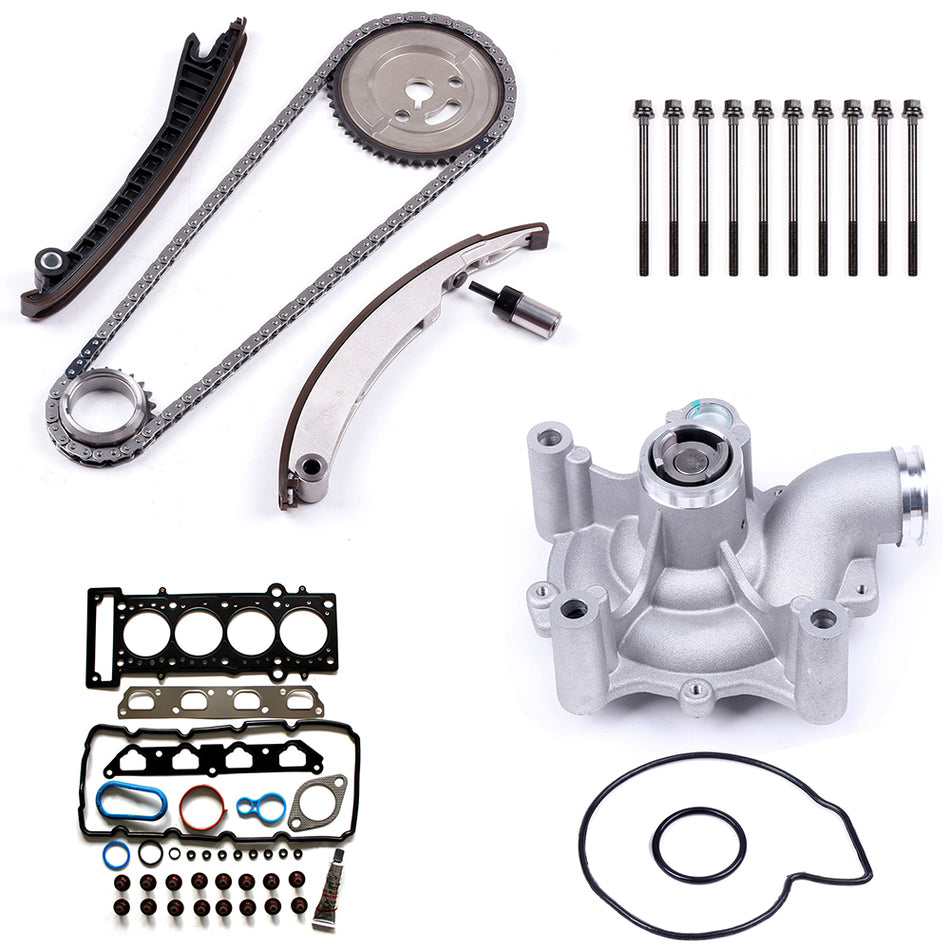 2002-2007 Mini Cooper 1.6L Timing Chain Water Pump Kit Head Gasket Bolts Set 840009