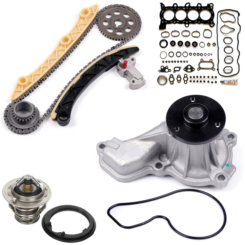 06-11 Honda Civic Head Gasket Set Timing Chain Kit Water Pump Thermostat 840015