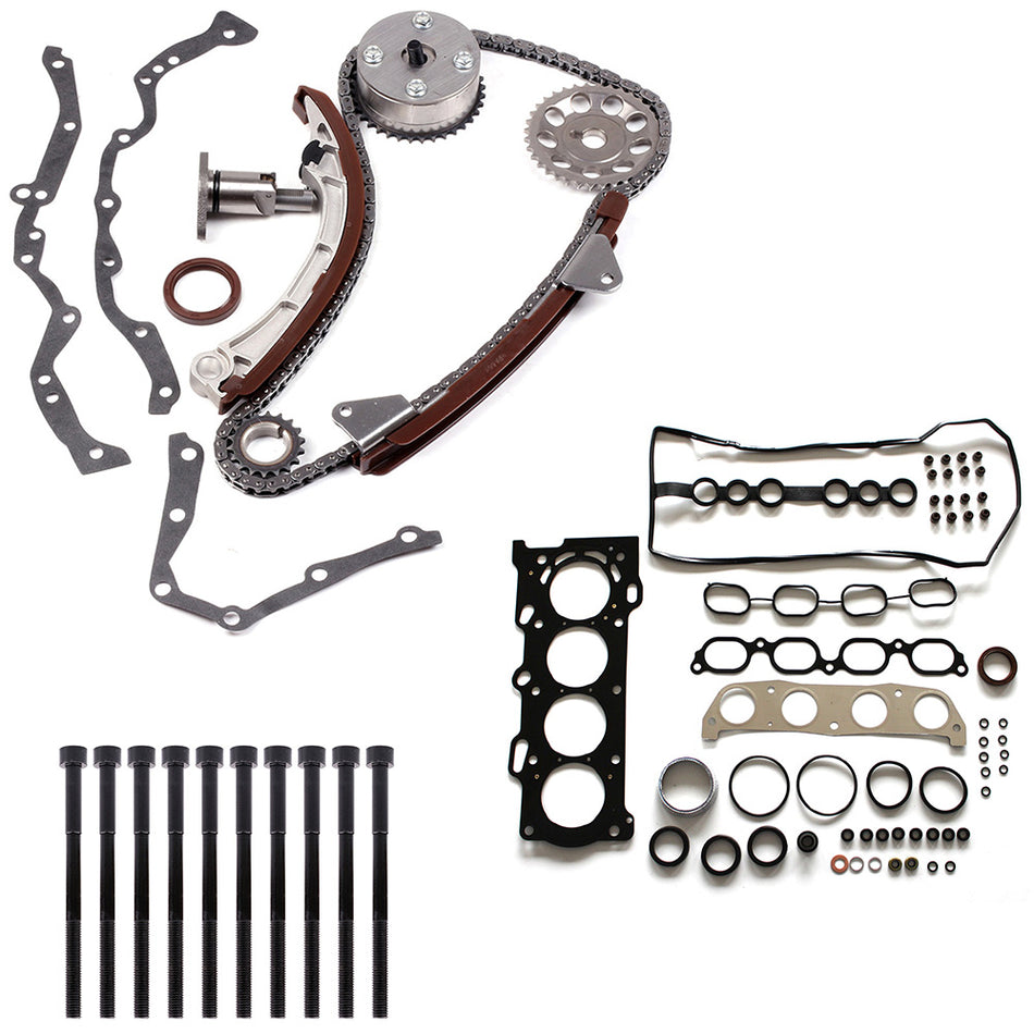 Timing Chain Kit Head Gasket Bolts Set Fit for 00-05 Toyota MR2 Spyder 1.8L DOHC 840024