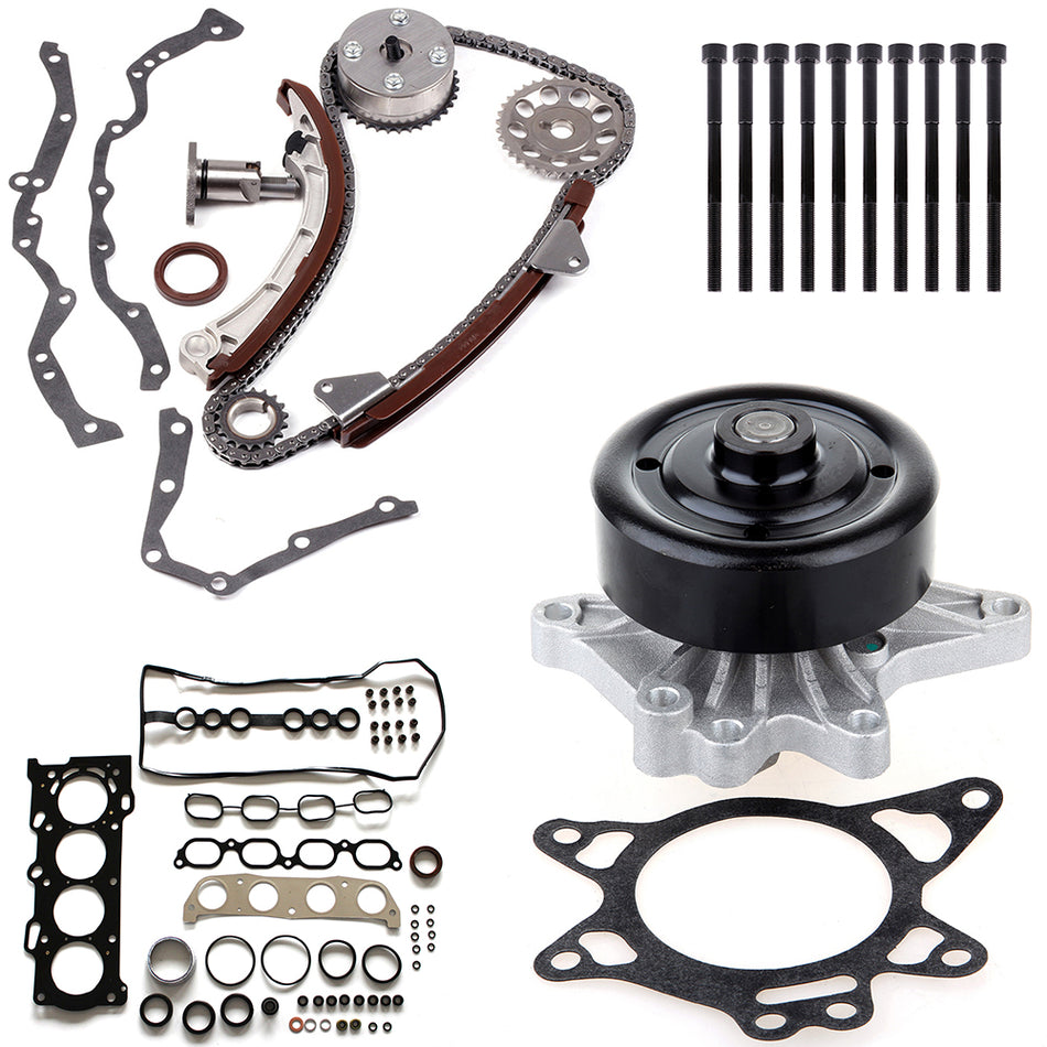 Head Gasket Bolts Set Timing Chain Kit For 07-11 Nissan Versa 2.0L DOHC 840025