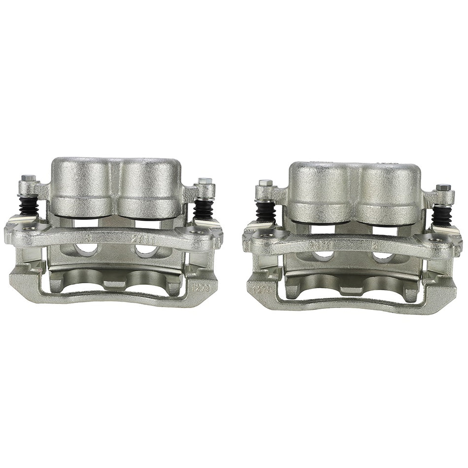Front Pair Brake Calipers With Bracket For 2002 2003 2004 2005 Ford Explorer