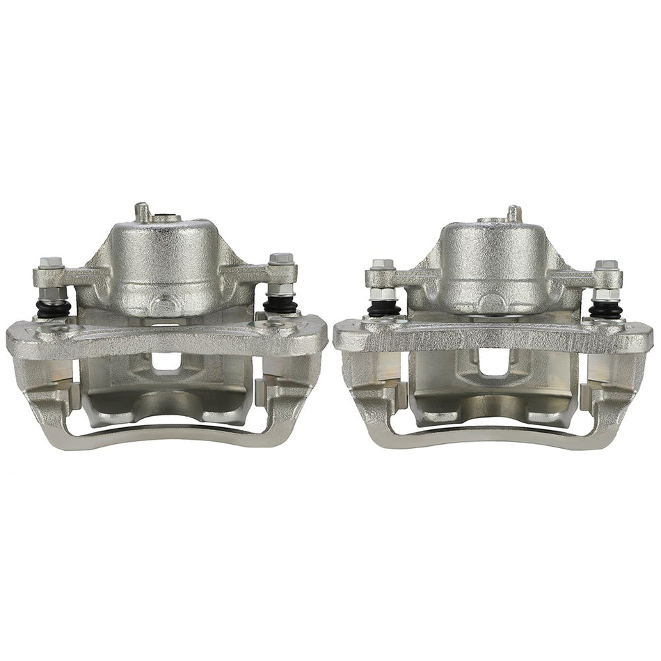 Front Pair Brake Calipers With Bracket For 2007 2008 2009 2010 Hyundai Elantra