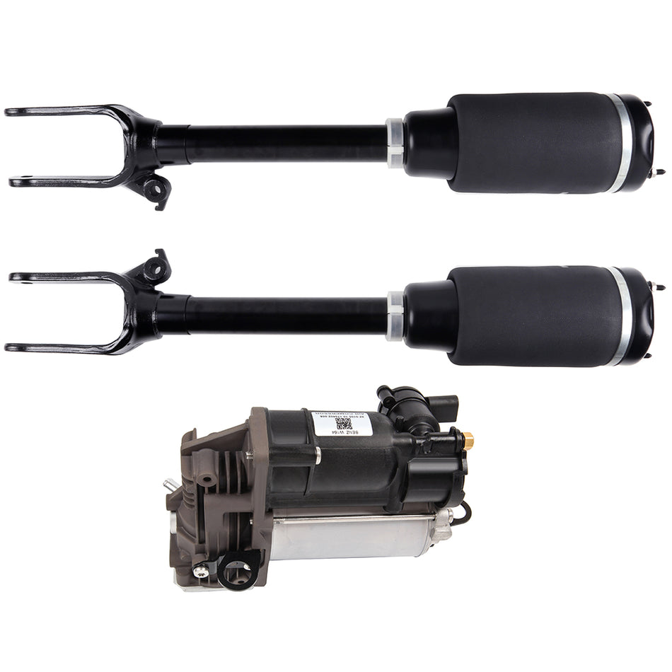 3x Front Air Bag Suspension Compressor Struts For Mercedes X164 GL350 GL450 W164