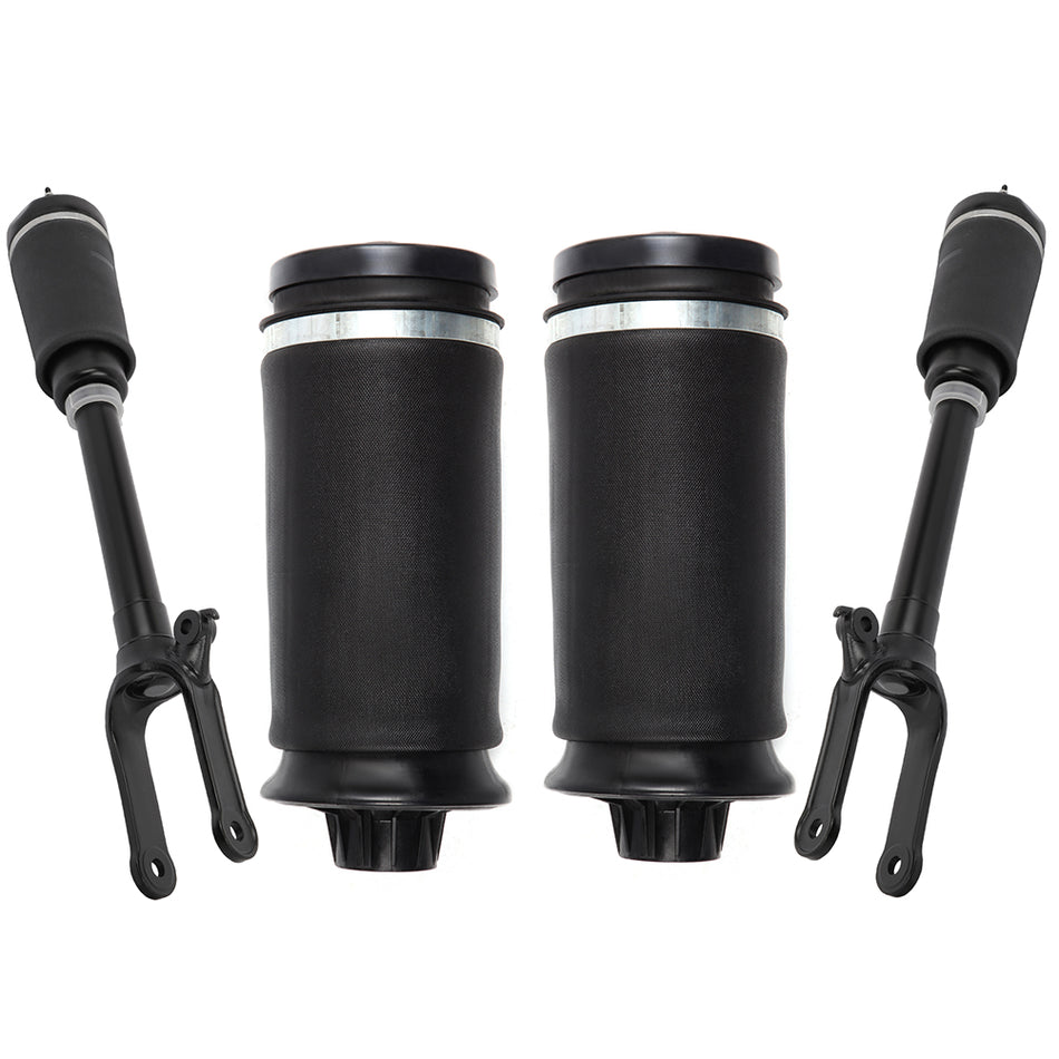4PCS Front Air Suspension Shocks + Rear Air Spring For Mercedes X164 GL320 GL450