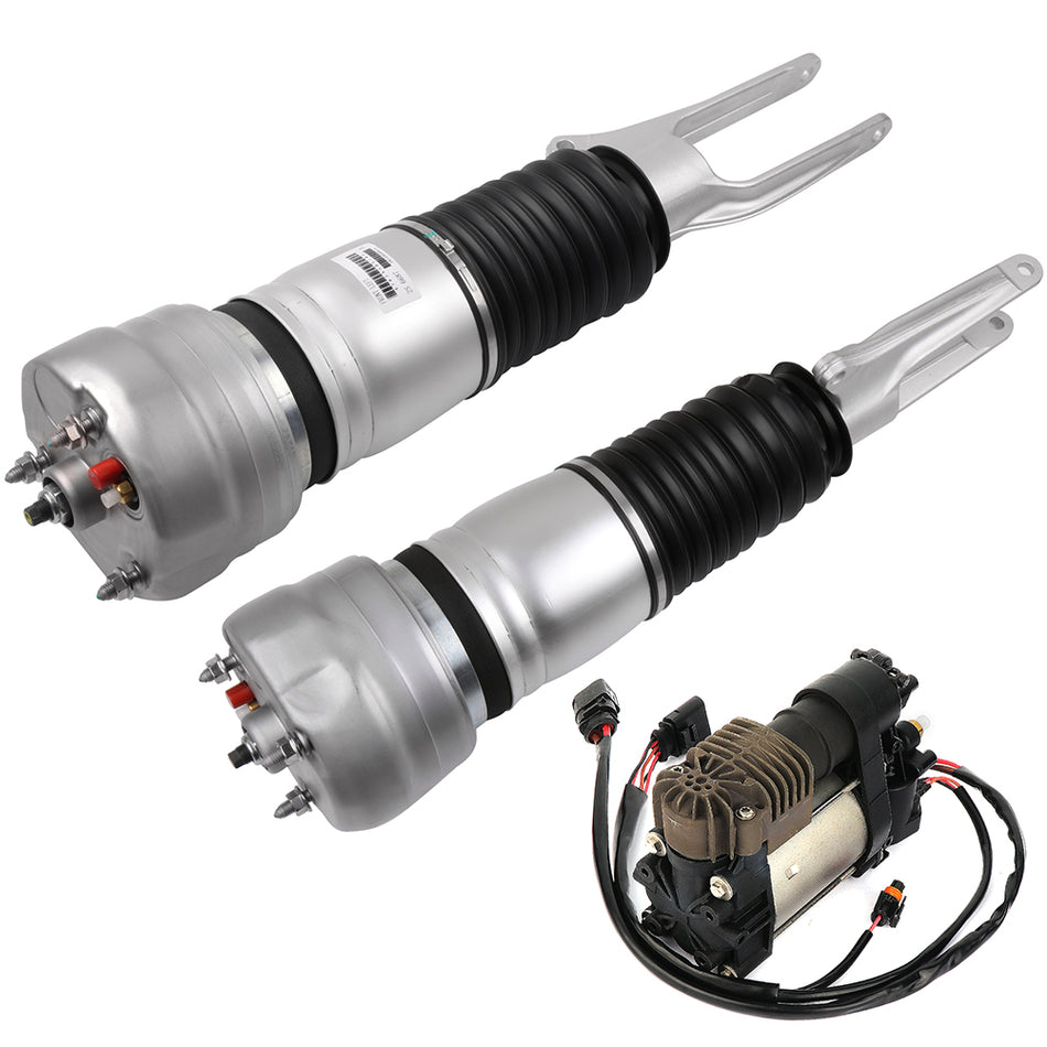 3PCS Front Air Suspension Shock Compressor For Porsche Panamera 970 G1 2010-2013