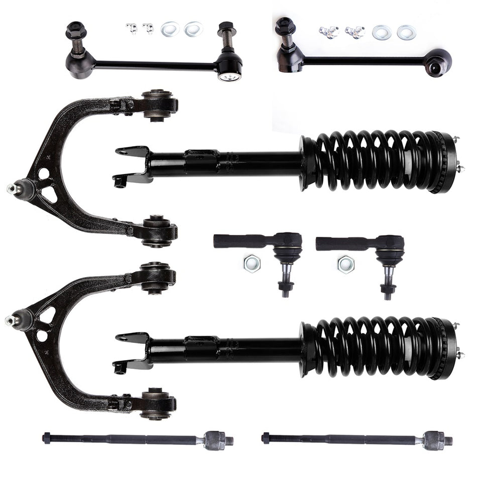 Front Struts Control Arms Sway Bars Kit For CHRYSLER 300 2005-2010 2.7L 3.5L RWD