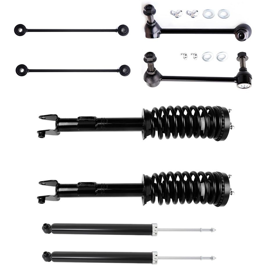 2005-2010 Chrysler 300 Charger Magnum RWD Front Struts Rear Shocks Sway Bars