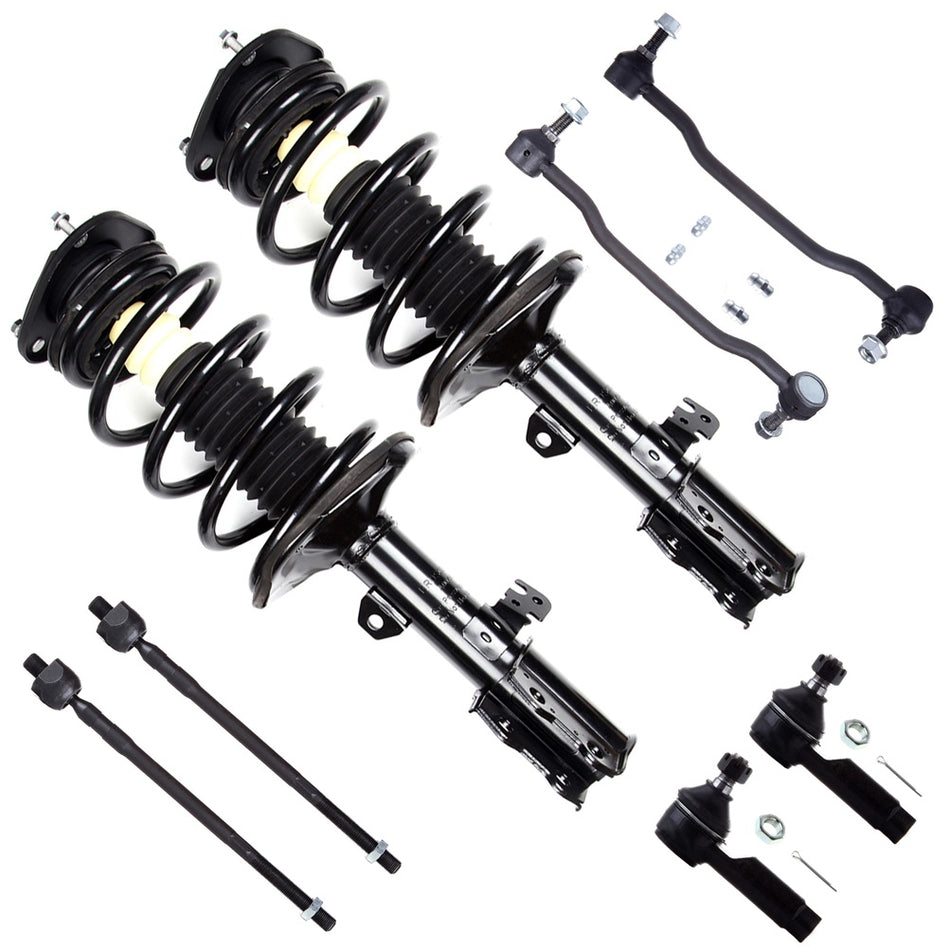 For 02 - 06 Nissan Altima Front Struts & Sway Bars & Ball Joints & Tie Rods Kit