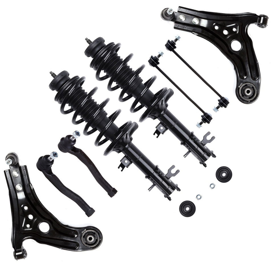 For Chevrolet Aveo Aveo5 Front Struts & Lower Control Arms Sway Bars Tie Rod Kit