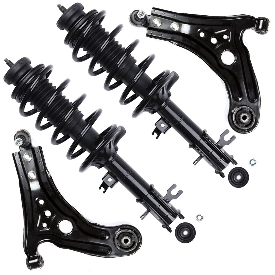 Front Struts Coil Spring For Chevy Aveo Aveo5 Pontiac Wave with Lower Control Arms