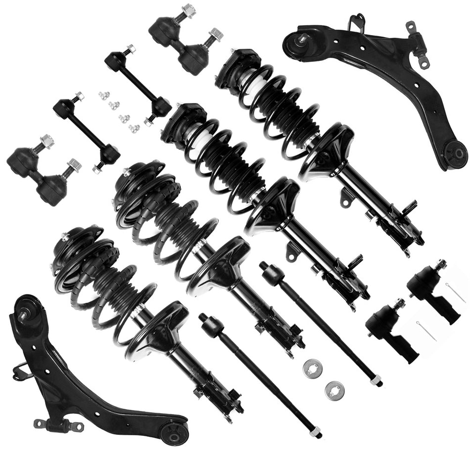 2001-2006 Hyundai Elantra Front Struts Spring Rear Shocks Suspension Kit