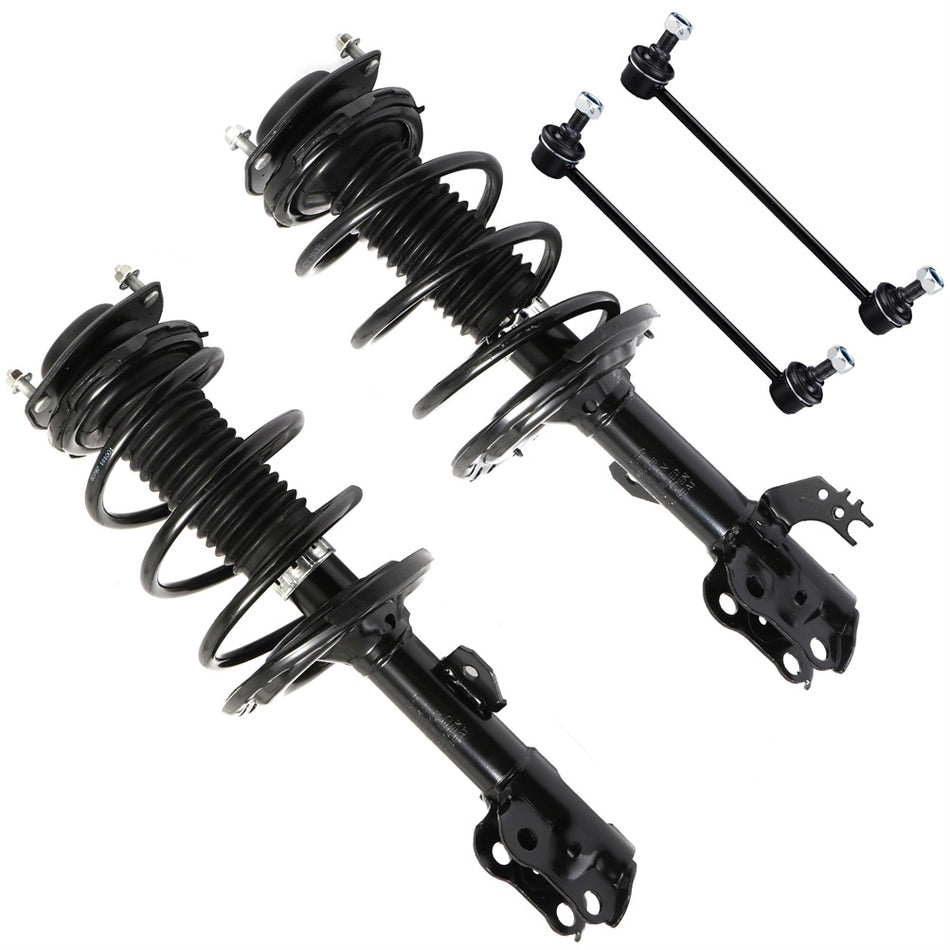 Front Coil Springs Strut & Sway Bars For 2012 2013 2014 2015 - 2017 Toyota Camry