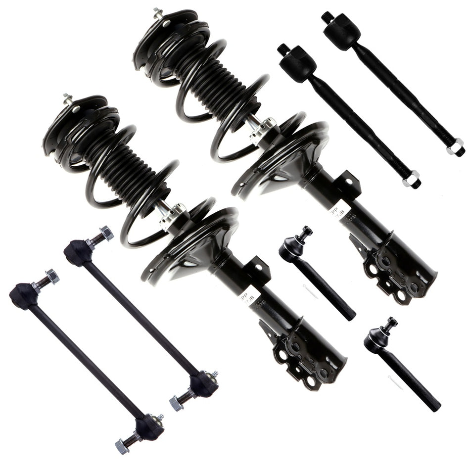 Front Struts for Toyota Highlander Lexus RX330 2004-2007 Sway Bars Tie Rods Ends