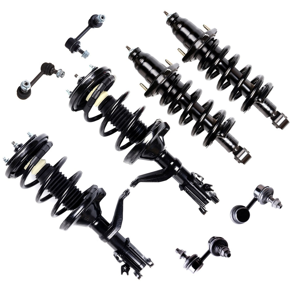 2003-2011 Honda Element Shock Strut & Coil Springs Sway Bar Links Front Rear