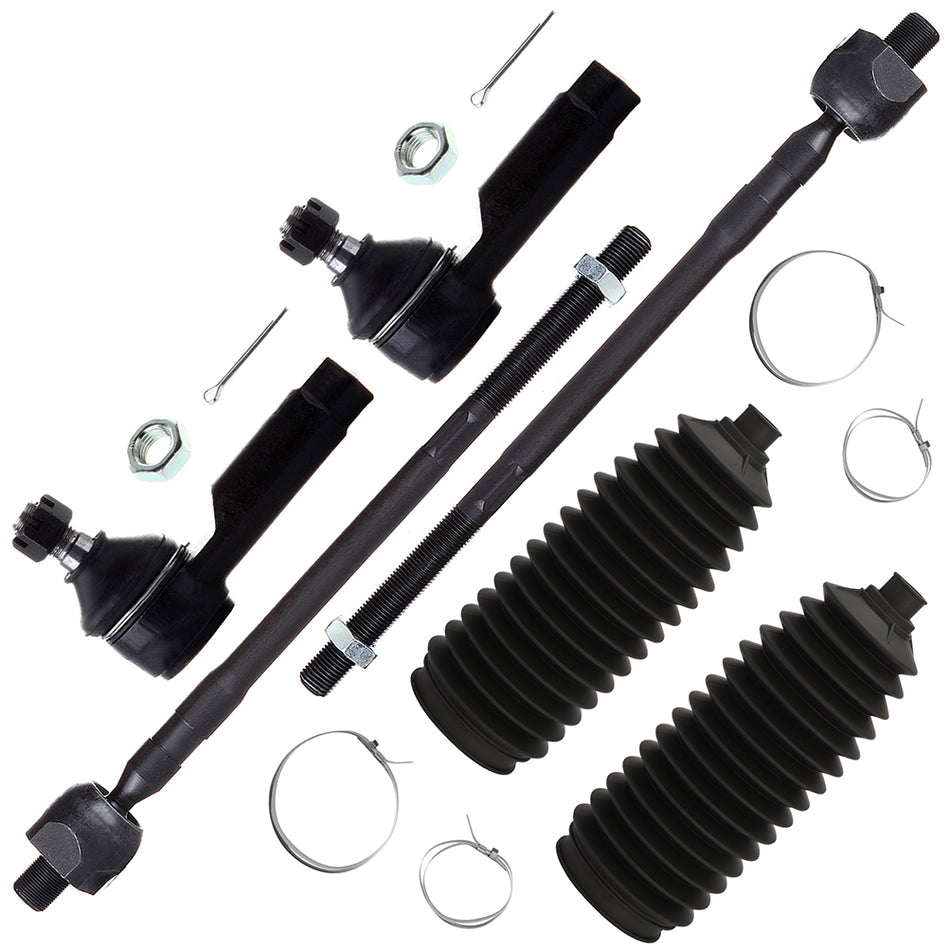 6Pcs Fit For 2002-06 Nissan Altima 2004-08 Maxima Front Inner Outer Tie Rod Ends