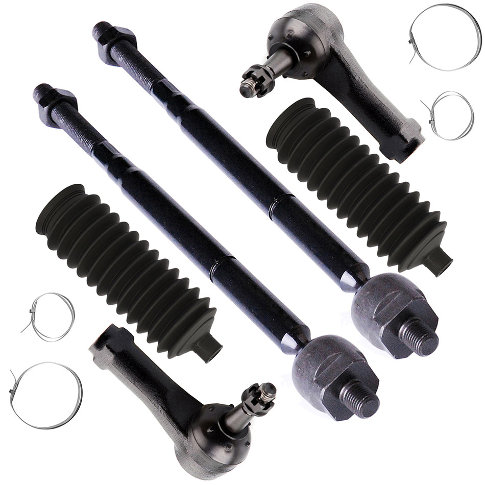 Fit For 2006-2007 Pontiac Torrent 4Pieces Steering Kit Inner Outer Tie Rod End