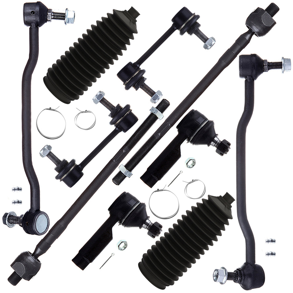 10x Fits 2002-2008 Nissan Altima Maxima Front Tie Rod Ends Rear Sway Bar Links