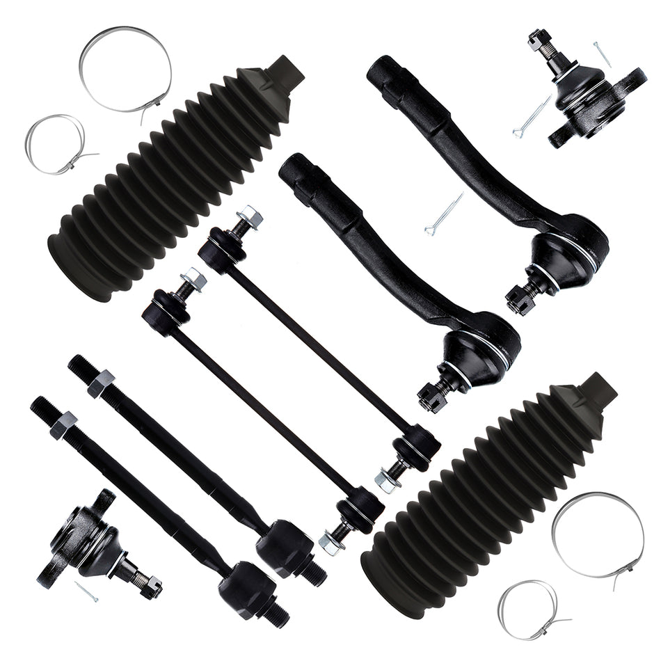 10Pieces Front Suspension Kit Sway Bar End Link Fit For 2006-2011 Hyundai Accent