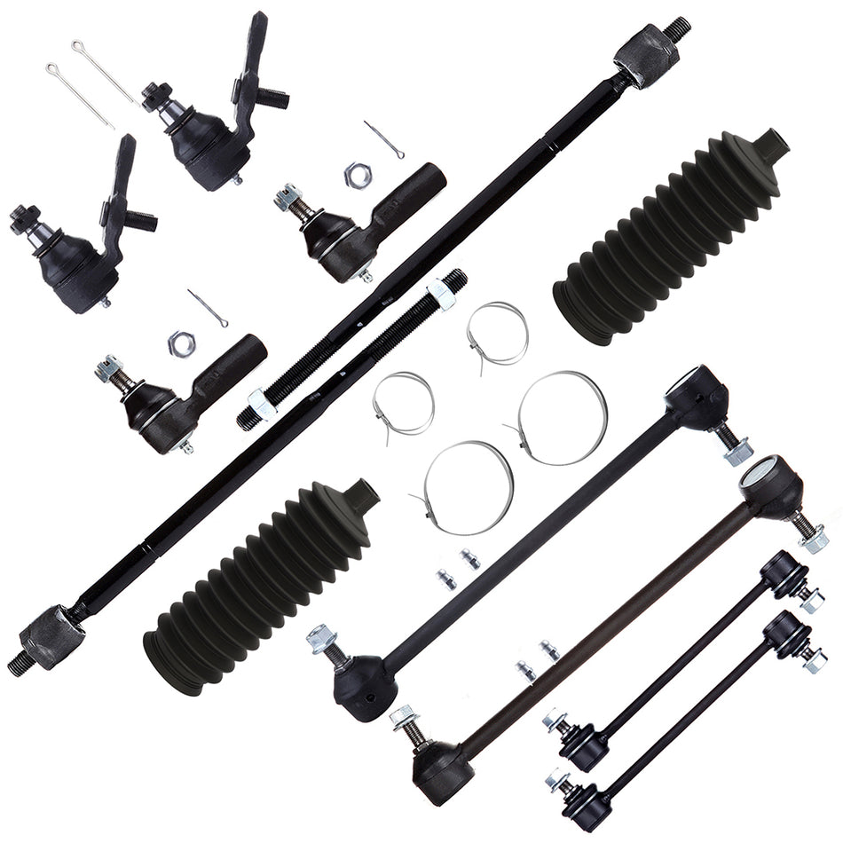 For 1997-2001 Toyota Camry 12Pcs Front Sway Bar End Link Tie Rod Ball Joints Kit