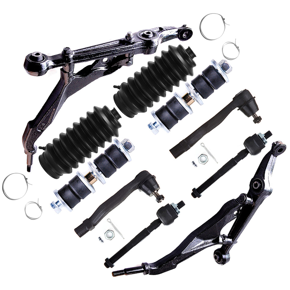 10x Front Control Arm Tie Rod End Sway Bar End Link For 1994-2001 Acura Integra