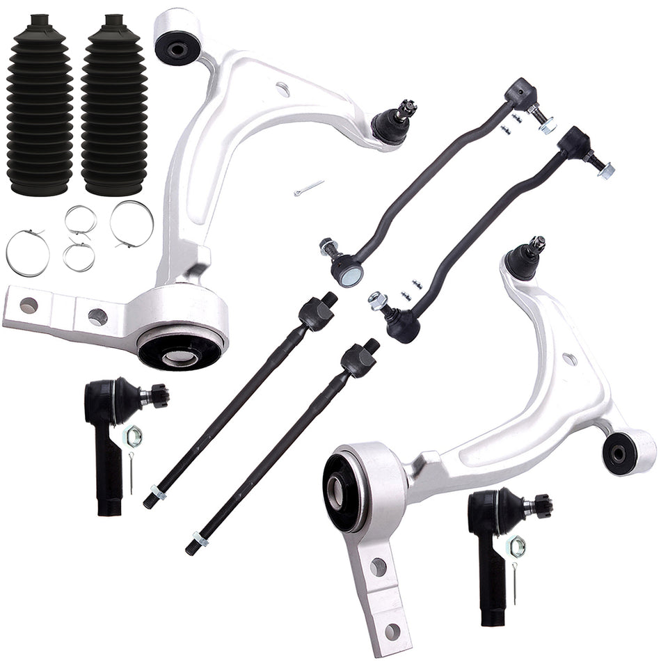 For Nissan Altima Maxima 10x Lower Control Arm Ball Joint Rack and Pinion Bellow
