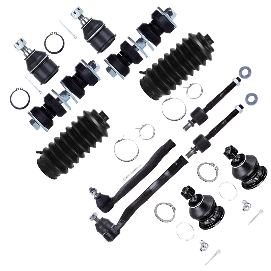 12 Pcs For 1994-1997 HONDA ACCORD Ball Joint Sway Bar Rack and Pinion Bellow
