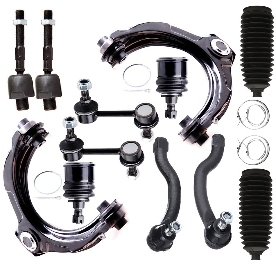 12x Fits 2008-2012 Honda Accord Front Upper Control Arms Lower Ball Joints Kit