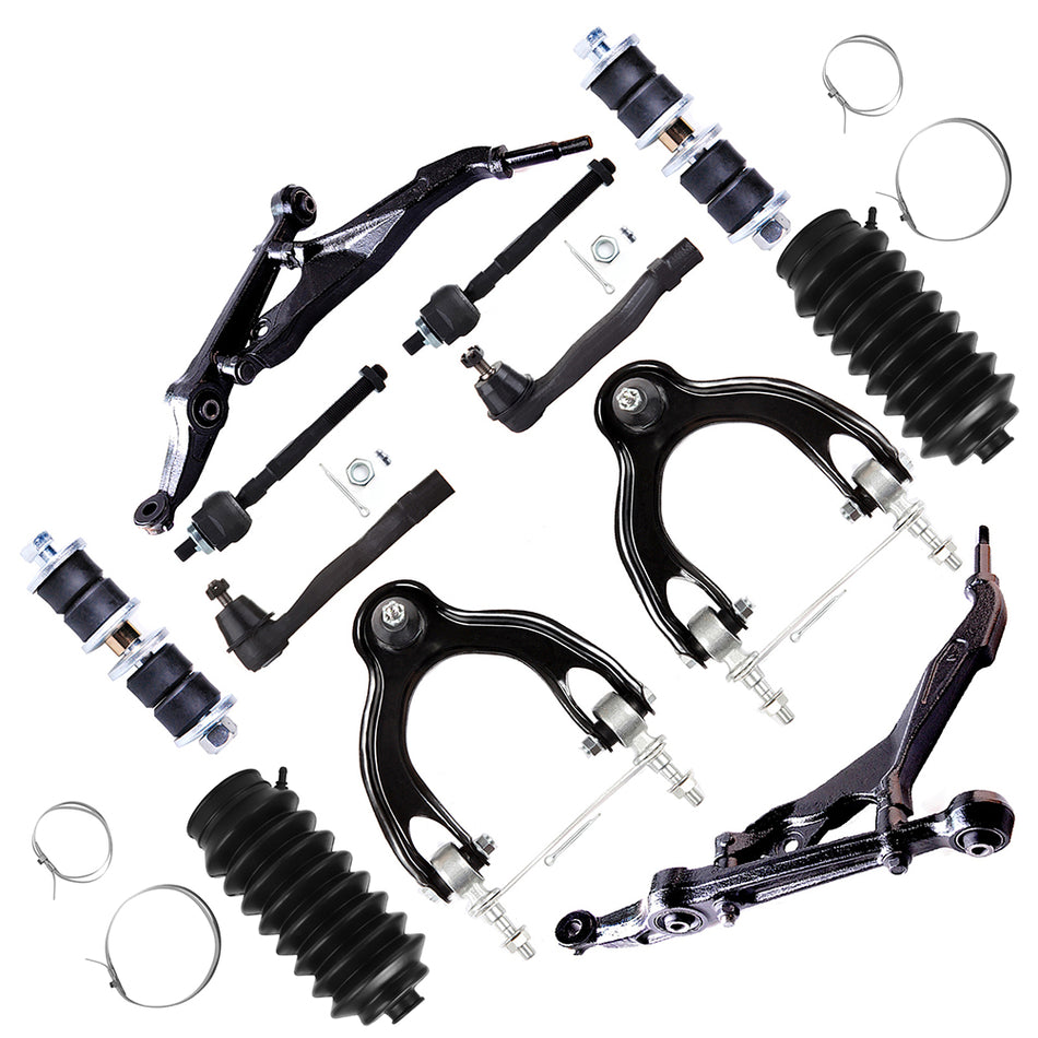 For 1994-2001 Acura Integra 12Pcs Front Control Arm Tie Rod End Suspension Kit