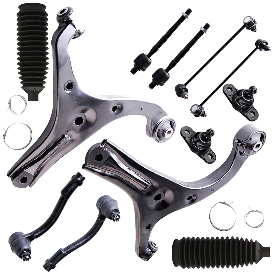 For 2006-2011 Hyundai Accent 10Pcs Front Suspension Kit Control Arm Sway Bar End