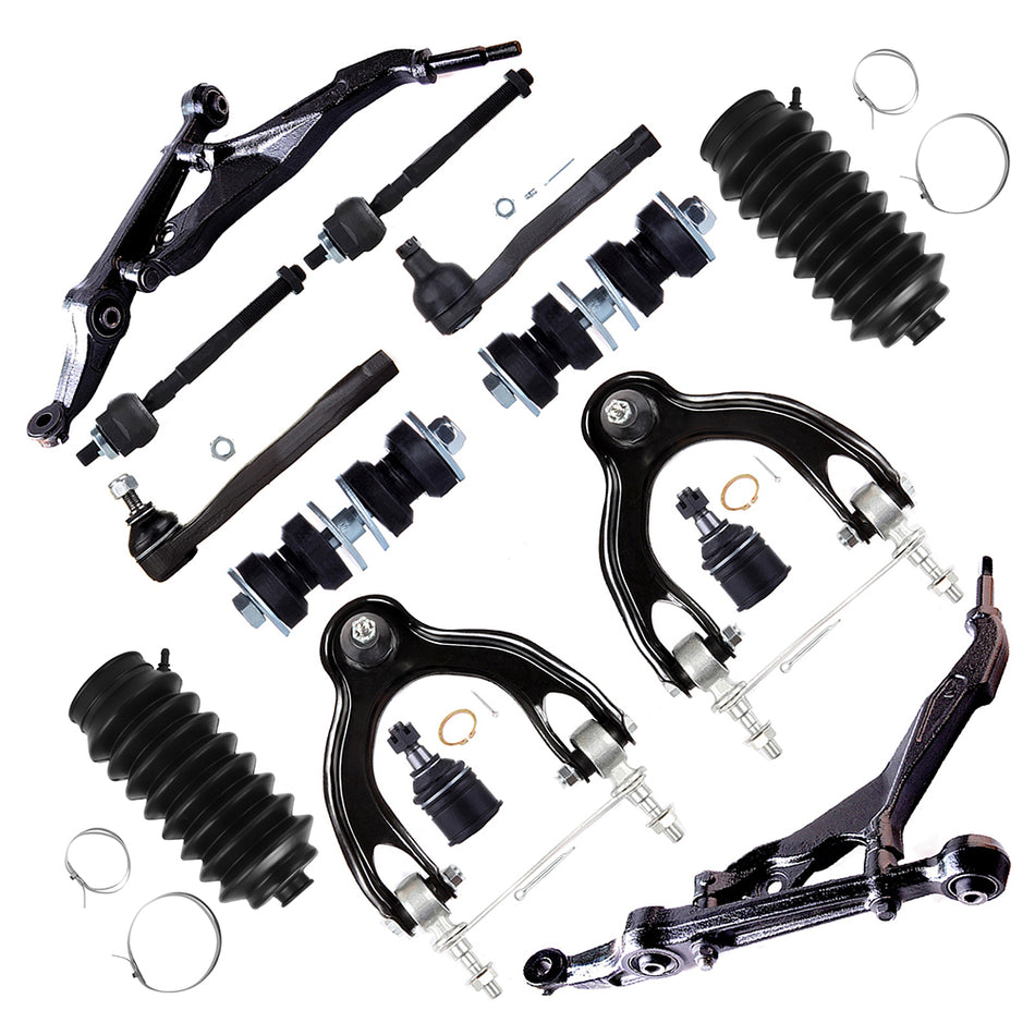 Fits 1992-1995 Honda Civic 14X Front Control Arms Tie Rod End Sway Bar End Link