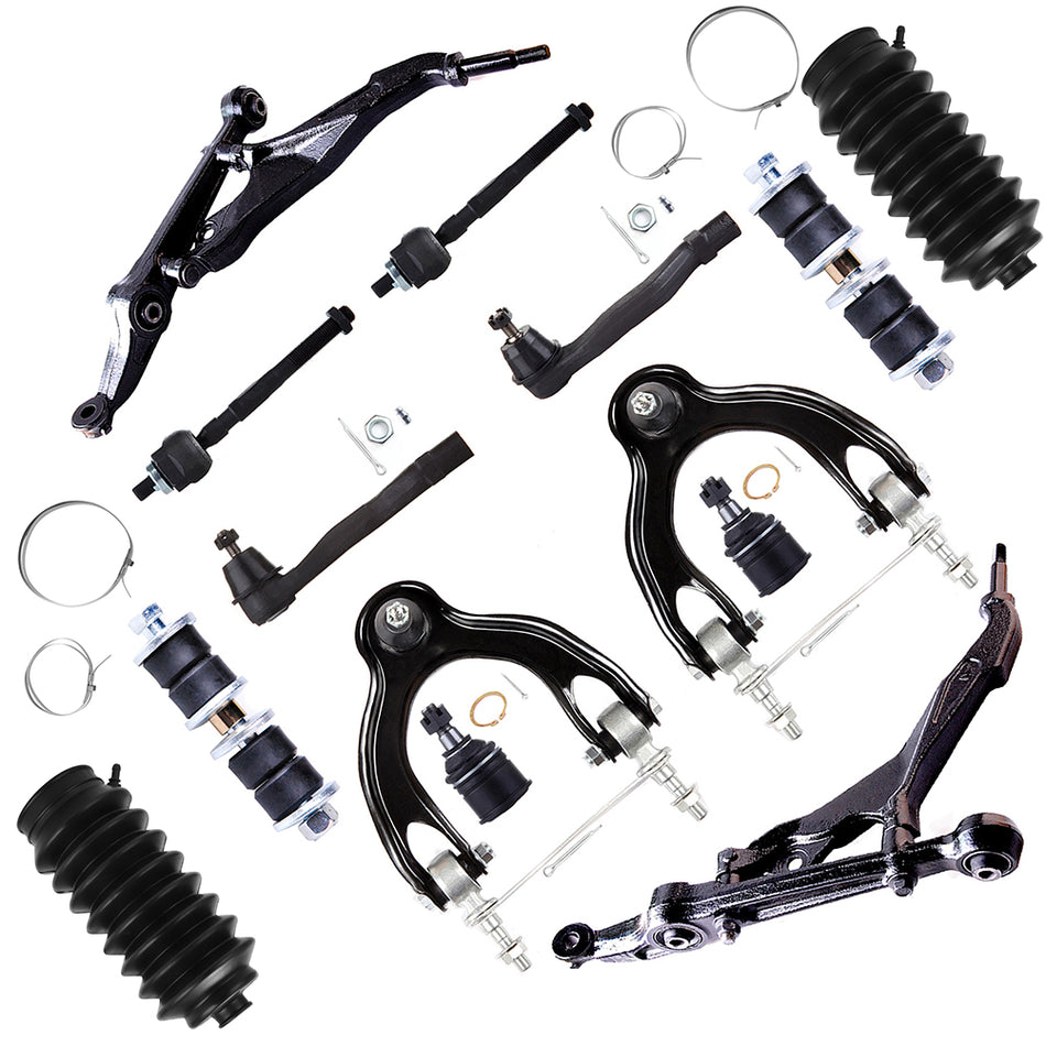 14x Fits 1992-97 Honda Civic Front Lower Control Arm Ball Joint Tie Rod End Kit