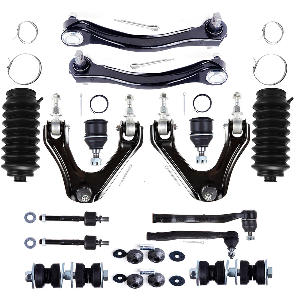 16x Fits 1994-1997 Honda Accord Front Rear Upper Control Arms Tie Rod End Kit