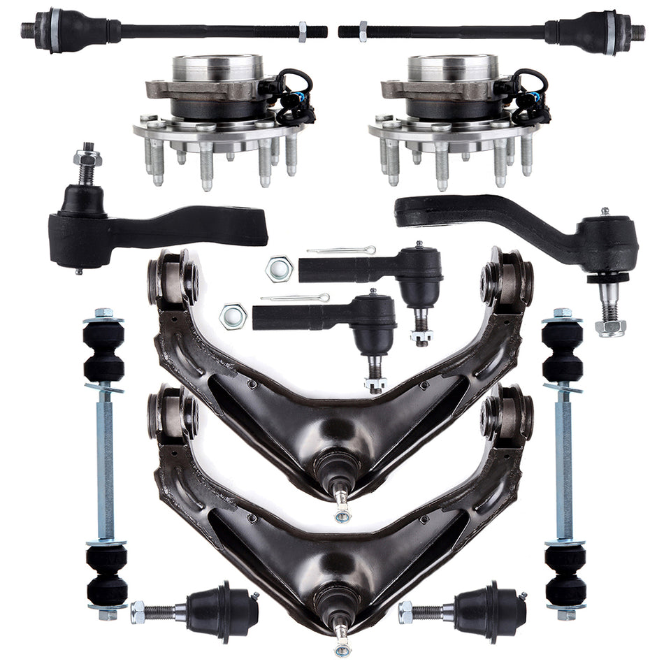 For 03-07 Hummer H2 14x Front Wheel Bearning Hub Sway Bar Control Arm Ball Joint
