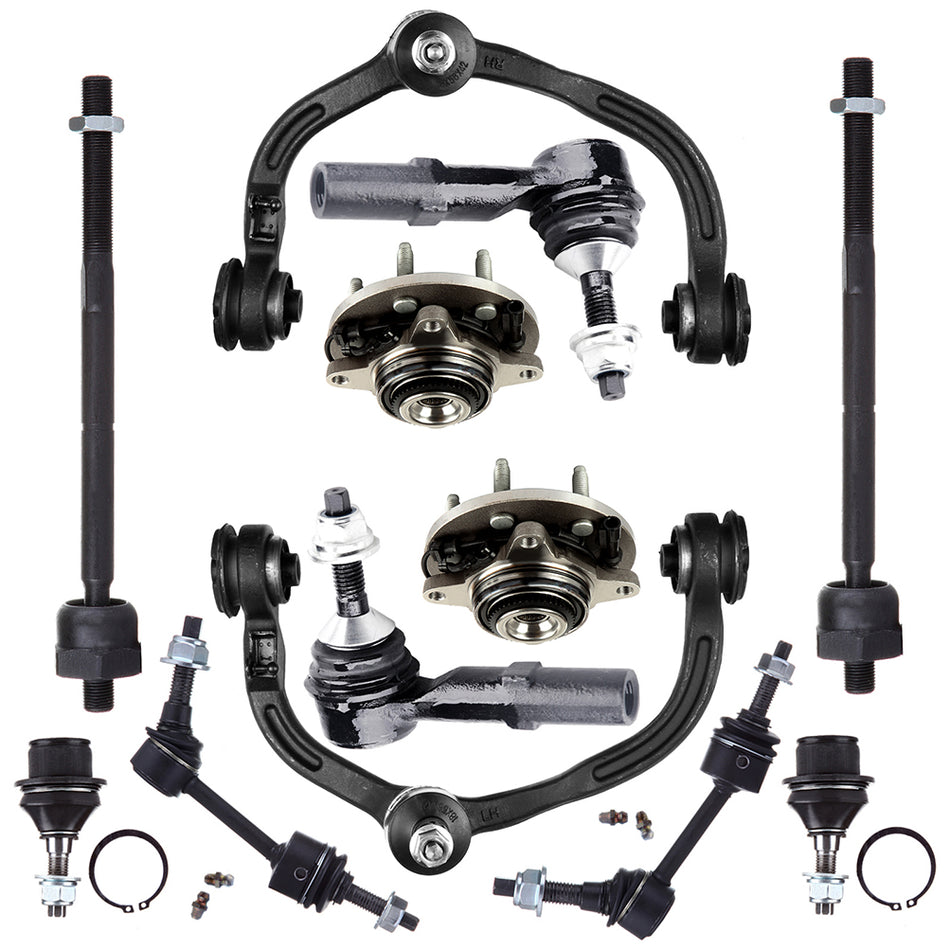 For 2003-2006 Ford Expedition Front Control Arm Tie Rod End Wheel Bearning Hub