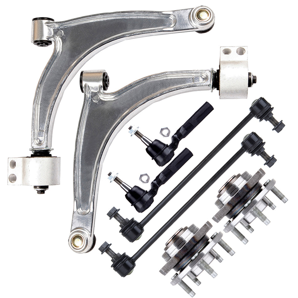 8x Sway Bar Control Arm Ball Joint Wheel Bearning Hub For 2005-2007 Pontiac G6