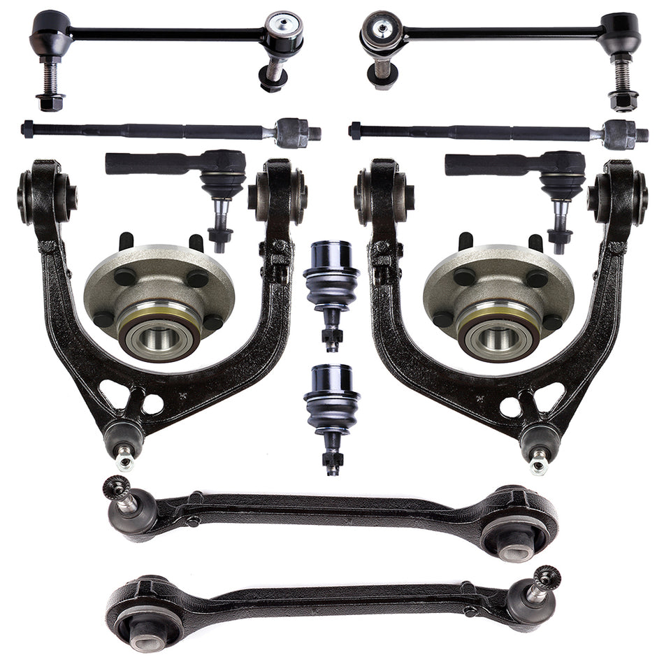 14PCS Front Tie Rod Wheel Bearning Hub For 2006-10 Dodge Charger 2005-08 Magnum