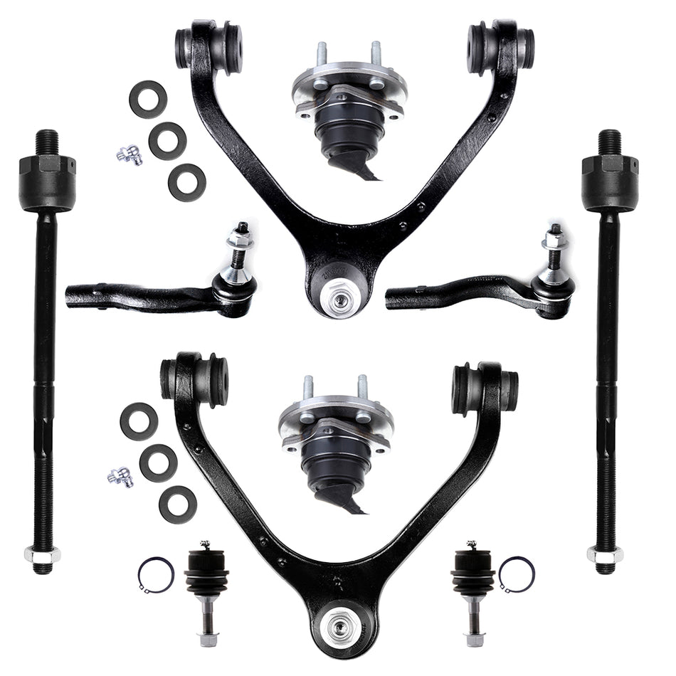 For 2005-11 Mercury Grand Marquis 10x Wheel Bearning Hub Control Arm Ball Joint