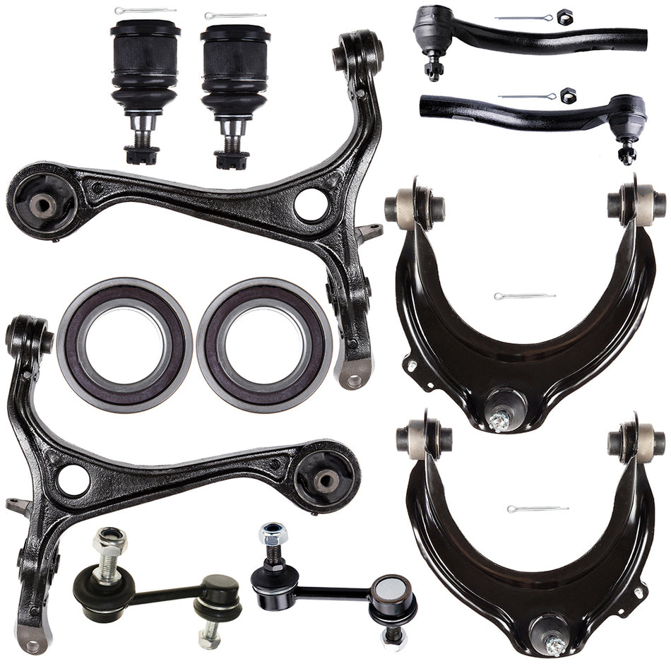 Front Control Arm Tie Rod End Sway Bar Wheel Bearning For 2003-2007 Honda Accord