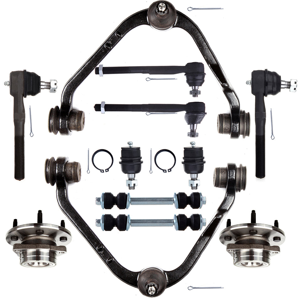 For 1997 98 99-2000 Ford F-150 Front Control Arm Ball Joint Wheel Bearning Hub