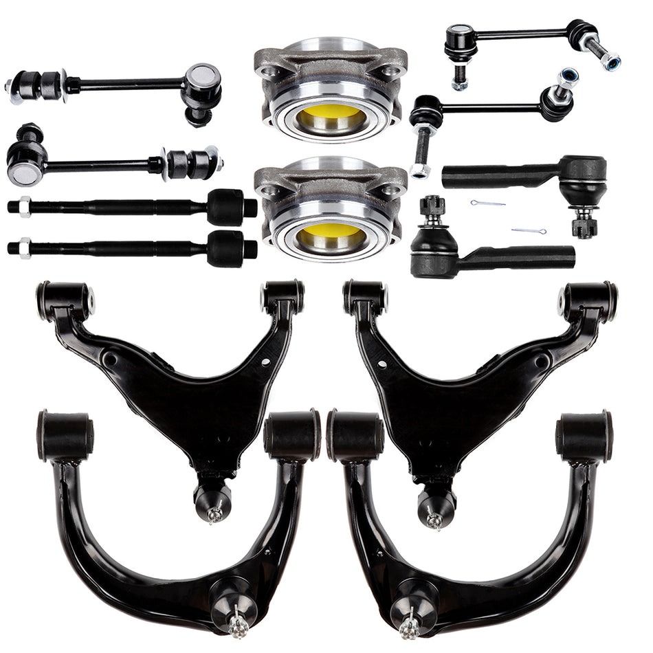 For 2003-2009 Lexus GX470 14[ieces Front Control Arm Ball Joint Tie Rod End Link