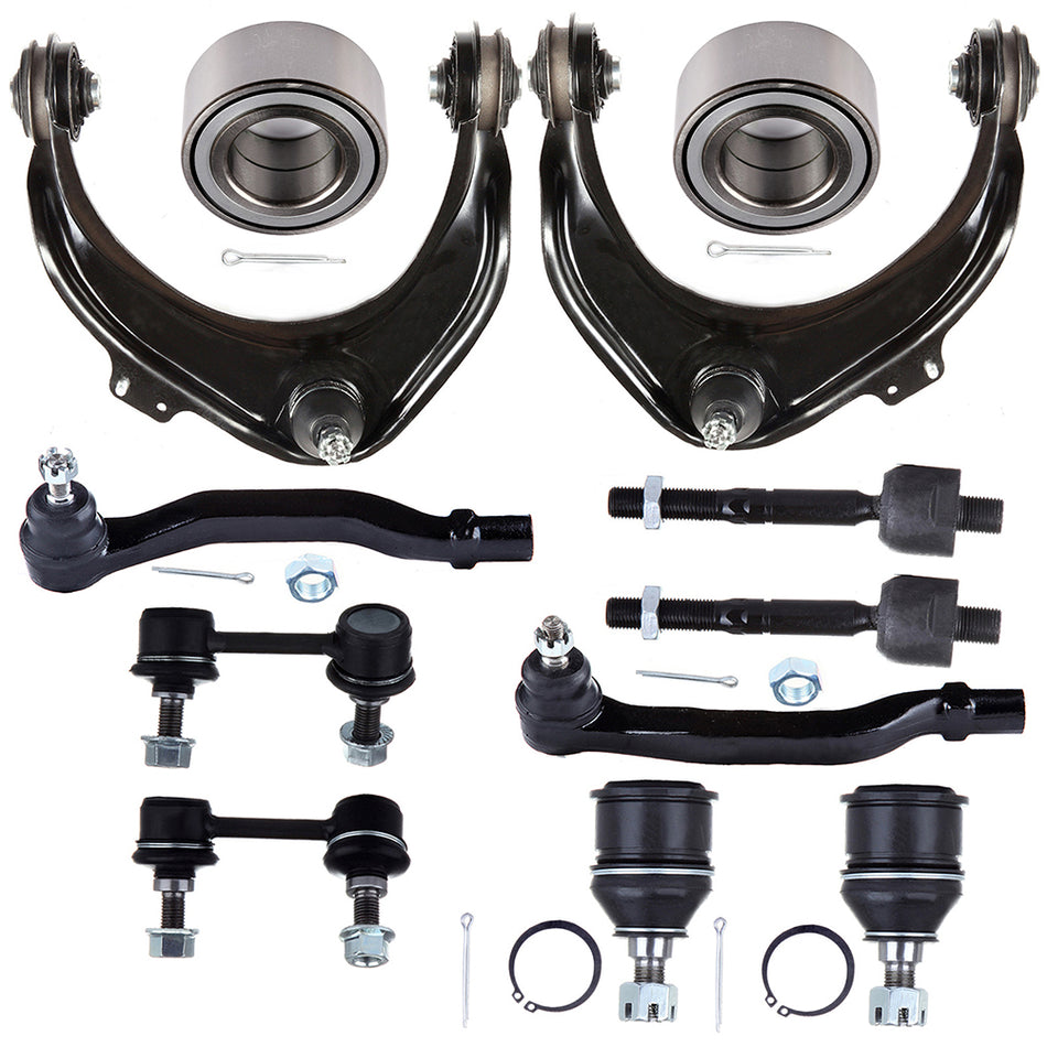 12x Front Control Arm Ball Joint Tie Rod End Sway Bar For 1998-2002 Honda Accord
