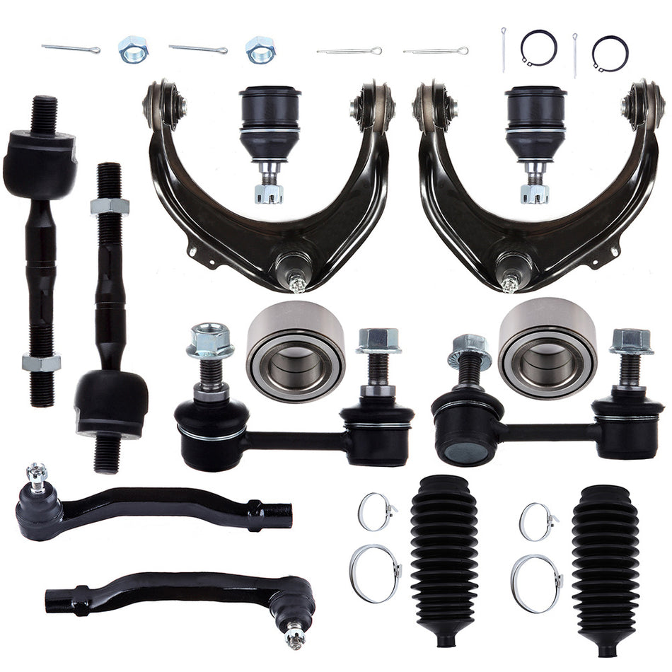 14x Front Control Arm Ball Joint Tie Rod End Sway Bar For 1998-2002 Honda Accord