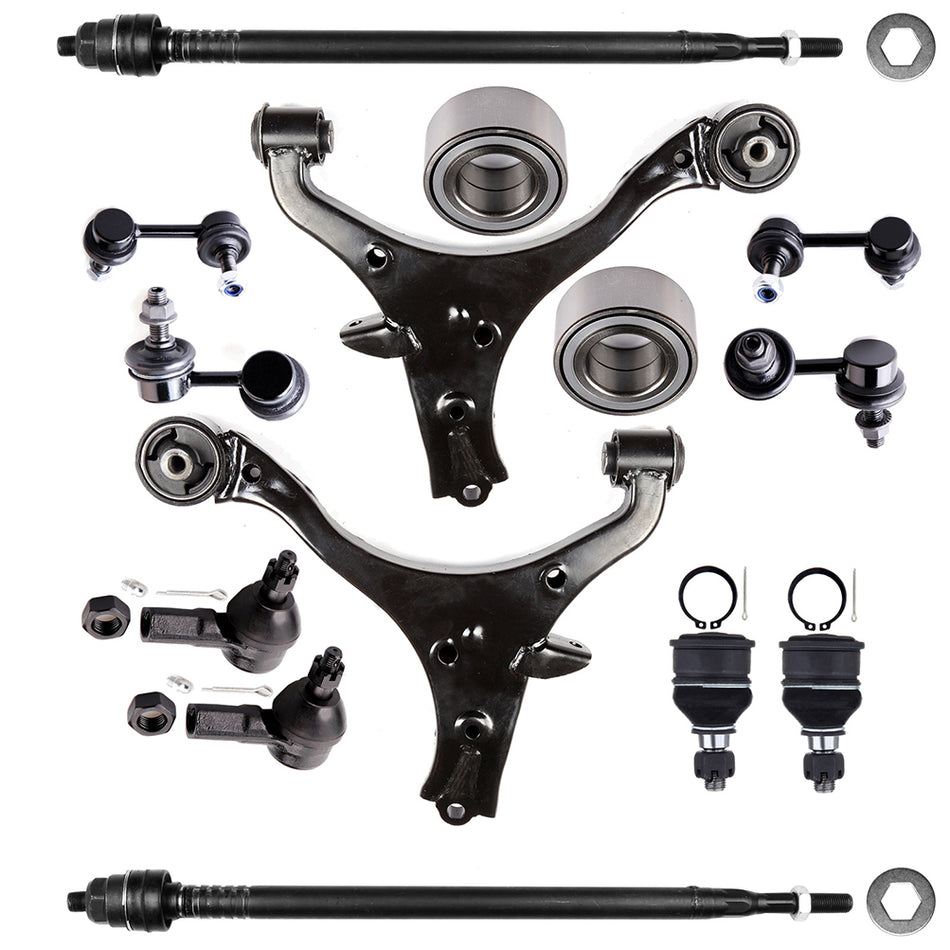 For 2004-2005 Honda Civic 14x Front Control Arm Sway Bar End Link Wheel Bearning