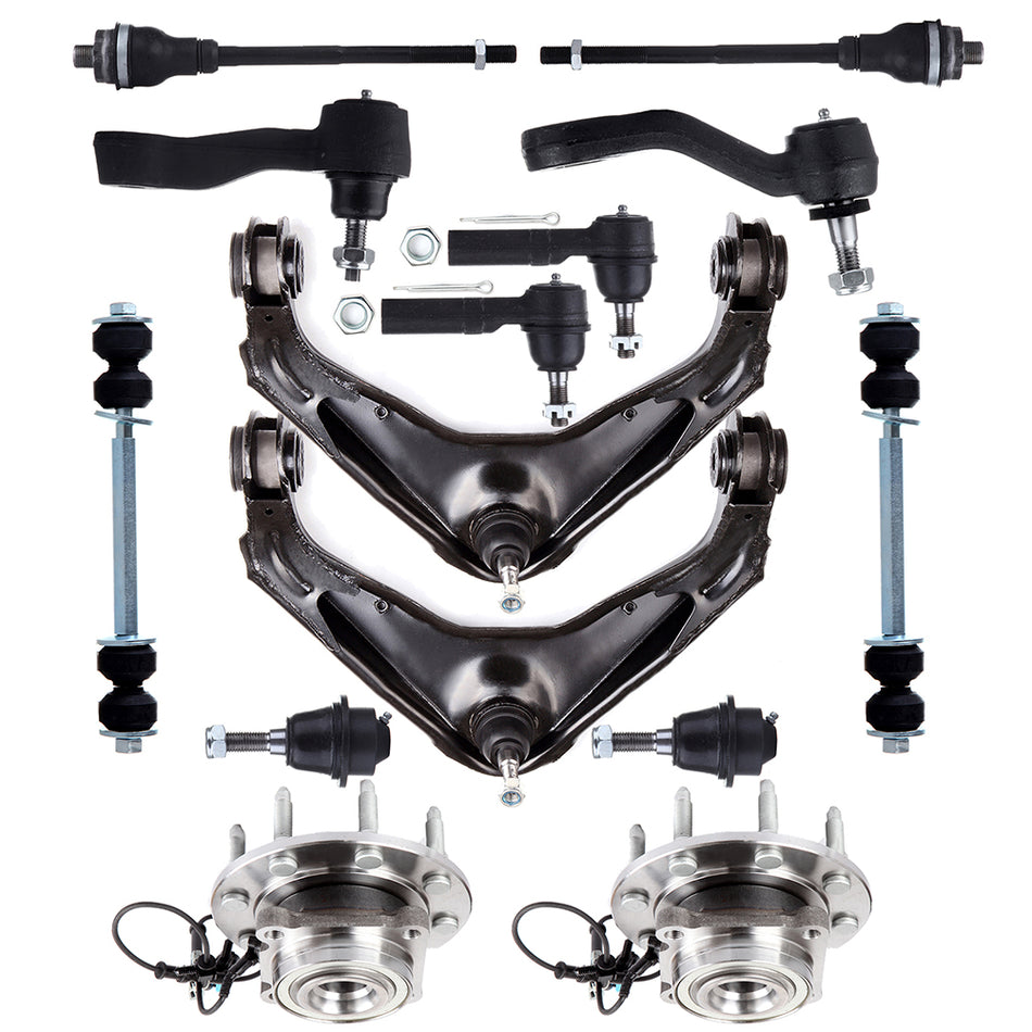 For 09 Hummer H2 Front Upper Wheel Bearning Hub Sway Bar Control Arm Ball Joint