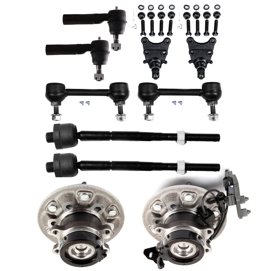 For 2004-2006 Chevy Colorado 10x Front Tie Rod End Sway Bar & Wheel Hub