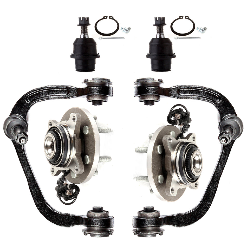 Front Upper Control Arm Ball Joint Wheel Hub Bearning For 11 12 13 14 Ford F-150
