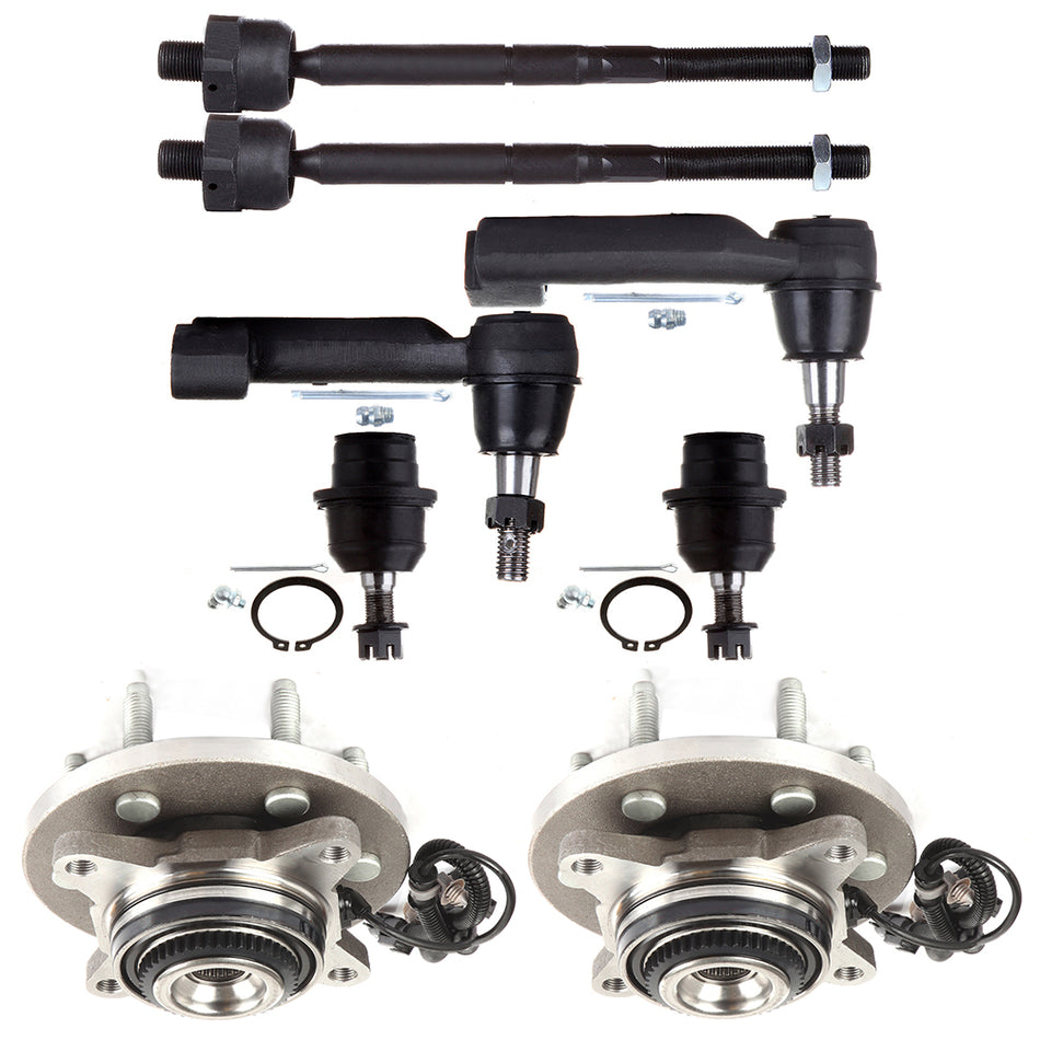 For 2011-2014 Lincoln Navigator 8x Front Steering Tie Rod End Wheel Bearning Hub