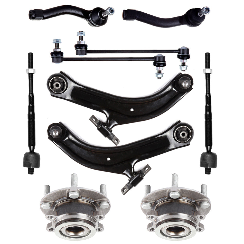 For 07-12 Nissan Sentra 10x Wheel Bearning Hub Sway Bar Control Arm Ball Joint