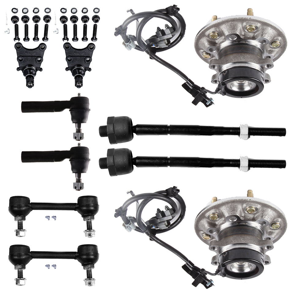 For 2004-2006 GMC Canyon Front Ball Joints Tie Rod End Link Wheel Bearning Hub