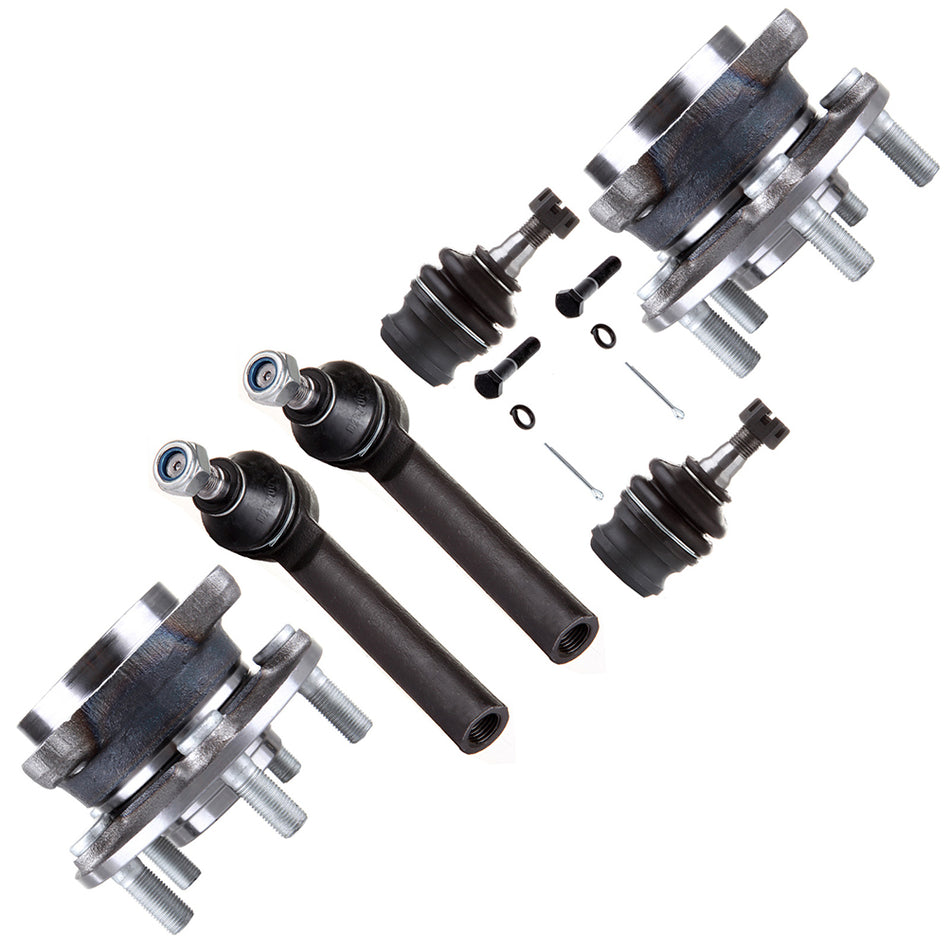 For 08-13 Subaru Impreza Front Ball Joints Tie Rod End Link Wheel Bearning Hub